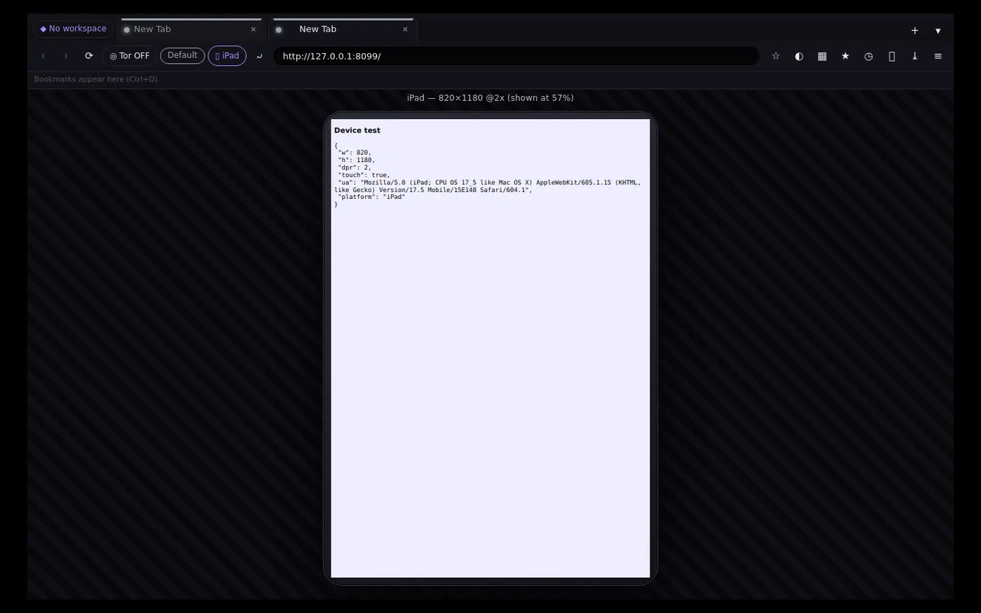 iPad emulation